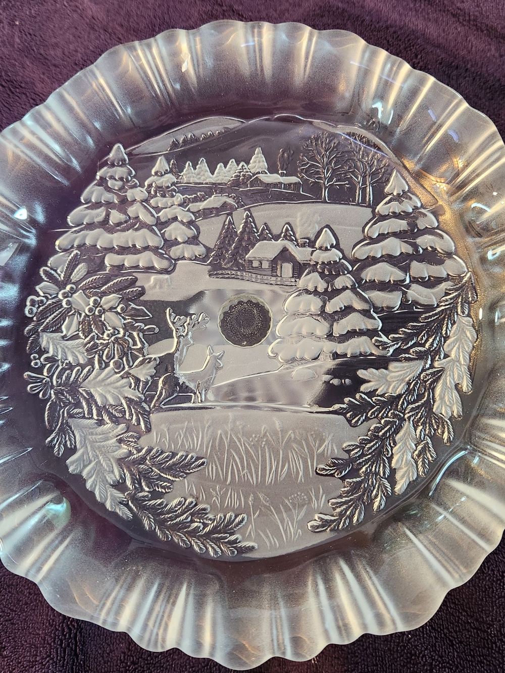 Mikasa Winter Dreams Bon Bon Plate. Vintage, produced from 2001 to 2006